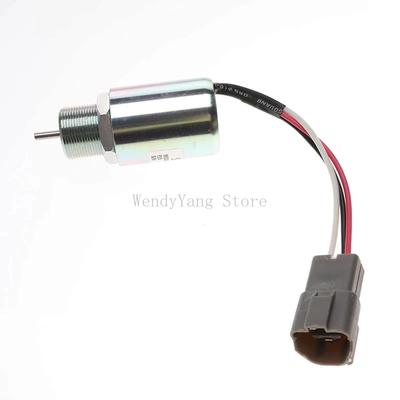 SA-3725-12 30A87-00040 Ηλεκτρομαγνήτης Διακοπής Καυσίμου για Κινητήρα Mitsubishi L2E L3E S3L S4L Volvo EC15 Toro 223D Mahindra 12VDC