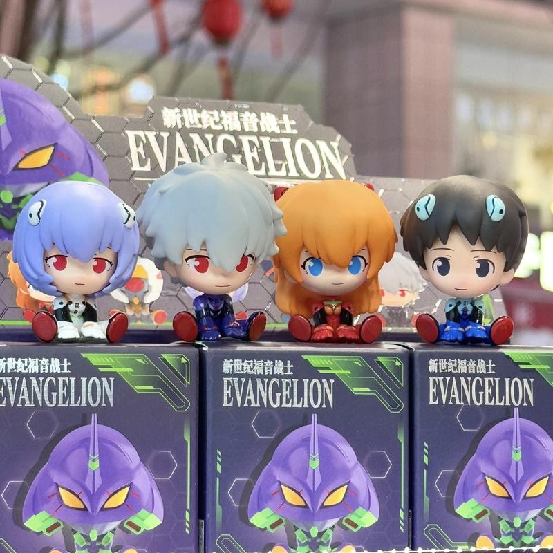 TOPTOY Eva Neuestes Jahrhundert Evangelion Mini Sitzende Serie Blisterbeutel Asuka Ikari Shinji Ayanami Rei Anime Figur Spielzeug Sammlerstück Geschenk