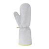 Silver Thread Thickened Leather Dishwashing Gloves - Multifunctional, Anti-Scald, Oil-Proof Kitchen Cleaning Tool.