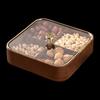 4-Compartment Imitation Wood Snack & Fruit Tray