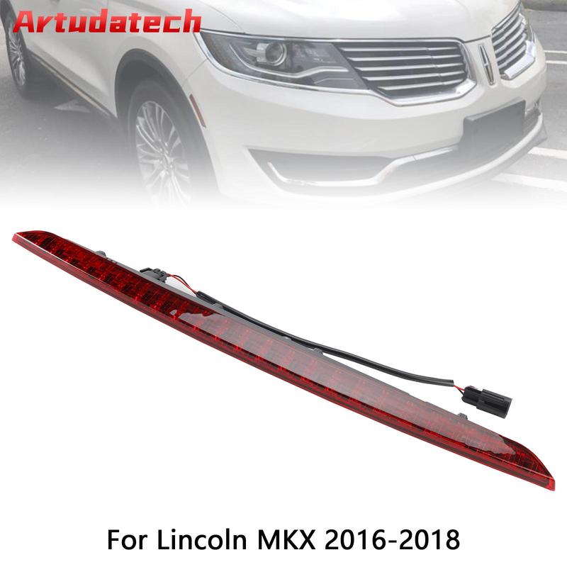 Artudatech Rear High Mount Brake Light FA1Z-13A613-AB For Lincoln MKX 2016 17-2018 Red Lens Car Accessories