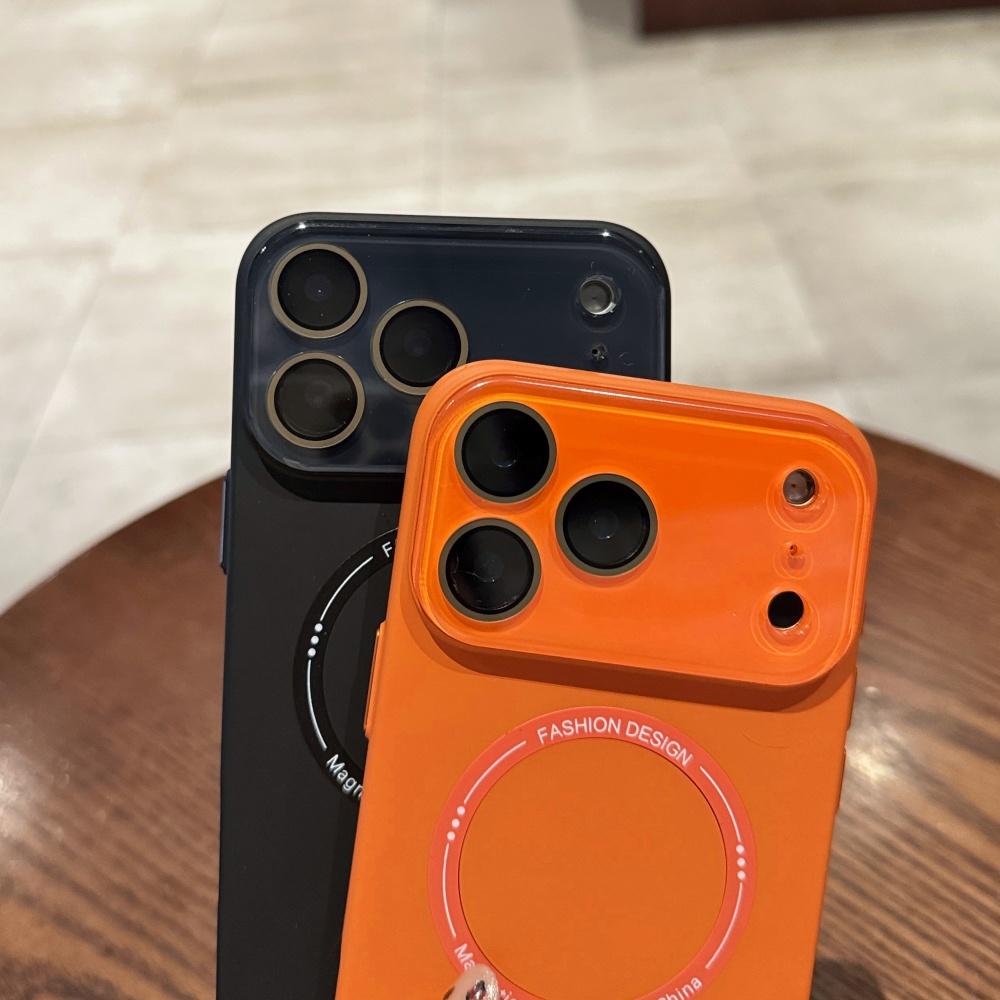 Full Glass Camera Protection Magnetic Wireless Charging Case For iPhone 17 16 15 14 13 12 11 Liquid Silicone Soft Matte Cover