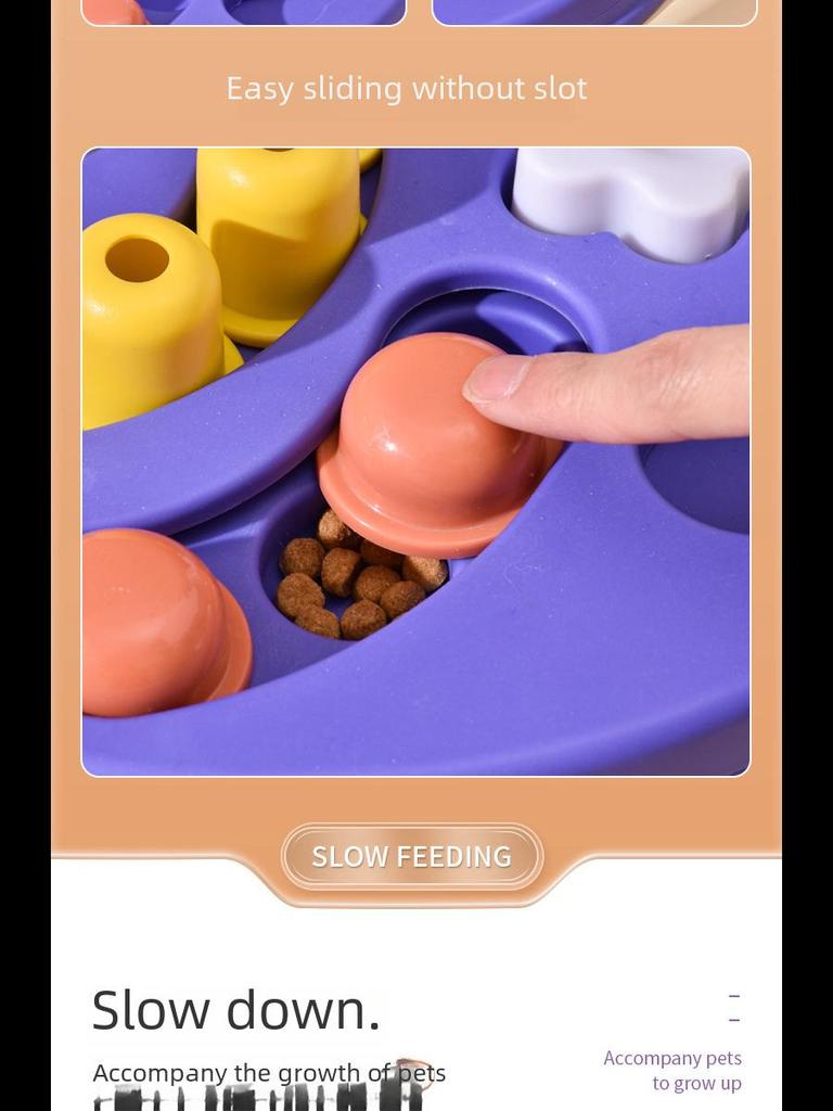 Interactive Dog Toy: Educational Feeder & Boredom Relief Turntable Bowl