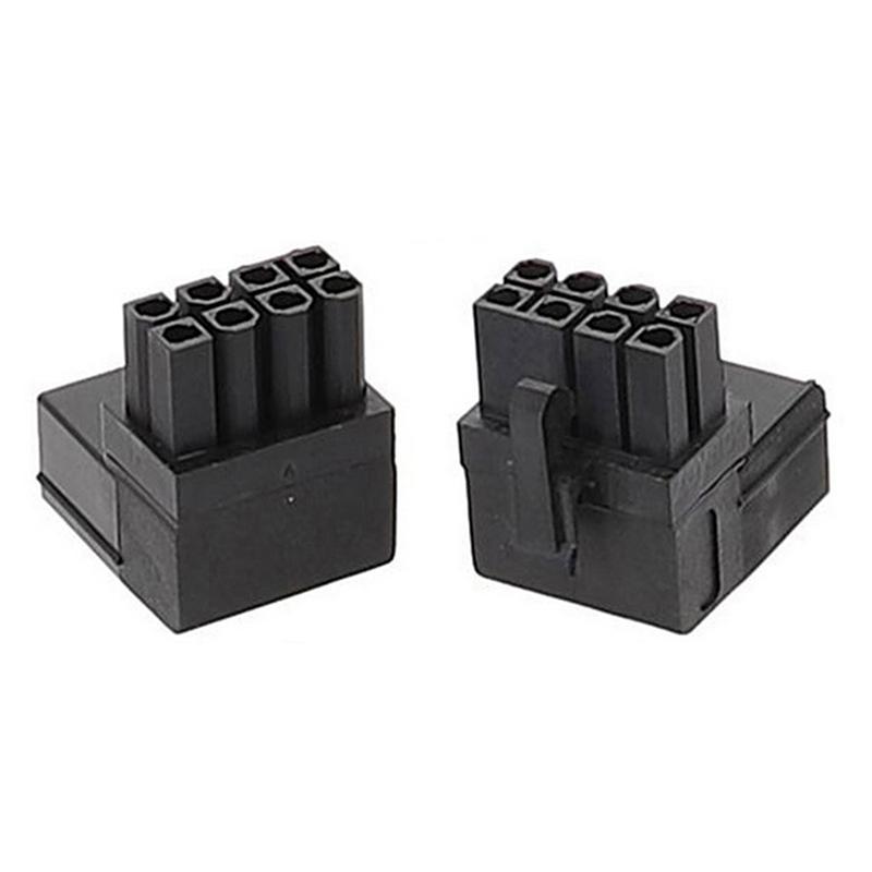 

PW-027 2Pcs/Set ATX 8P Male to Female 90 Degree Up+Down Angled Power Header Adapter for GPU Graphics Card A