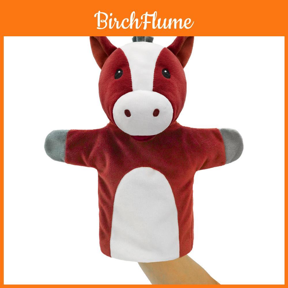 Hand Puppet Toy For Kids With Plush Animal Design Soft Watermelon Microfiber For Educational Play