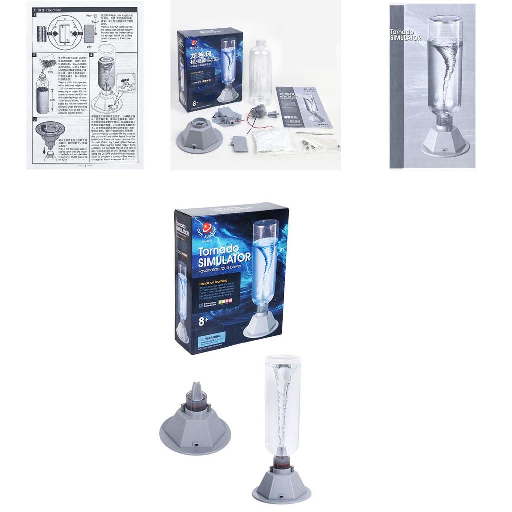 Interactive Educational Toy Set For Kids Enhance Science Skills With Tornado Simulation Experiment