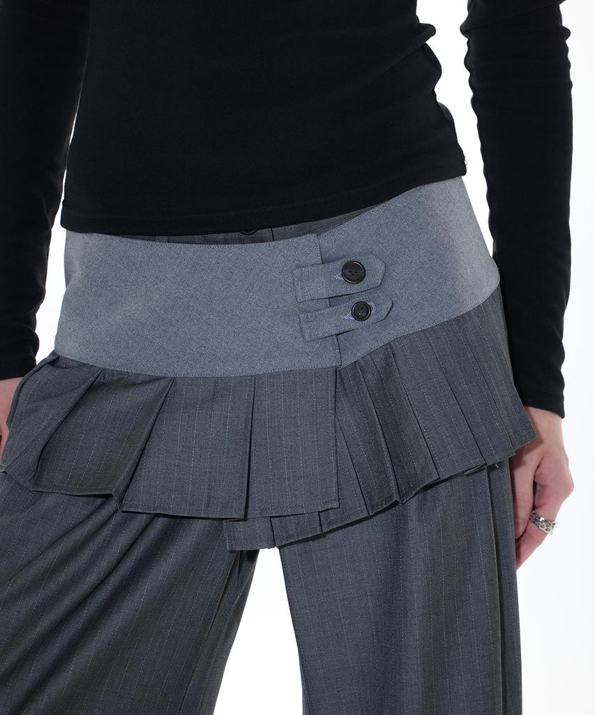 LARTIGENT L14 Pleats Wrap Set (Gray)