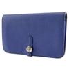 Hermes Dogon GM Purse Blue Togo Unisex Used