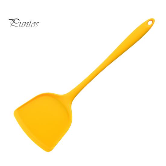 

Практичная удобная ручка, антидеформированная силиконовая лопатка, кухонная лопатка, скребок для говядины, мяса, яиц, кондитерских изделий, кухонная утварь жёлтый