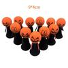 2/5Pcs Halloween Bouncing Pumpkin Gifts Halloween Decor Pressing Bouncing Pumpkin Ornament Day Of The Dead Party Favors Gifts