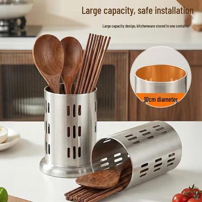 Thickened 304 Stainless Steel Draining Chopstick Holder