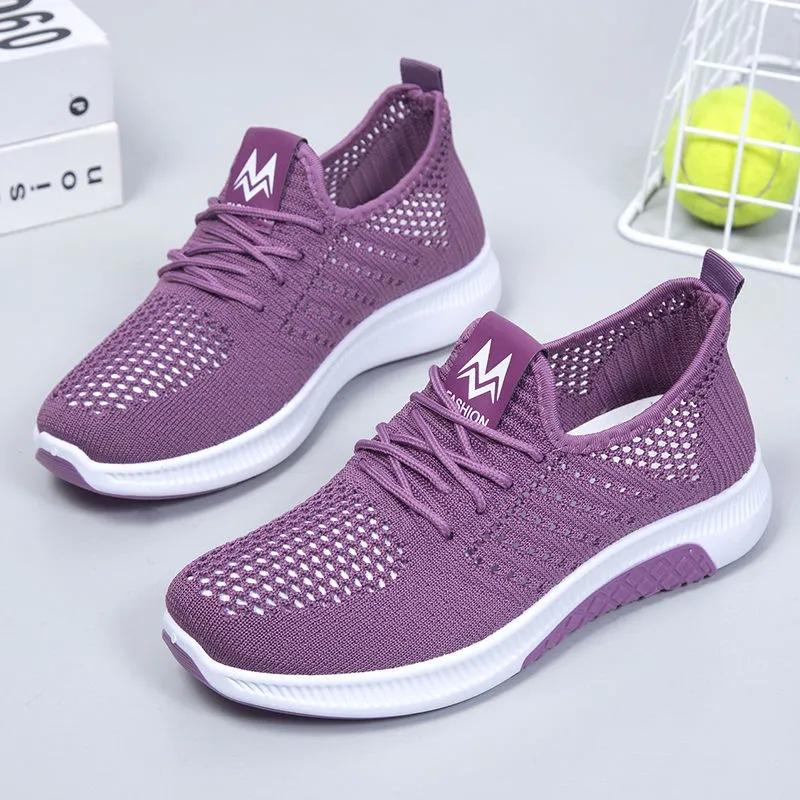 Femmes chaussures plates décontractées mode respirant maille vulcanisé chaussures femmes baskets été dames bateau chaussure