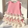 Girls' Pink Dress Summer Children's Fashionable Princess Dress
