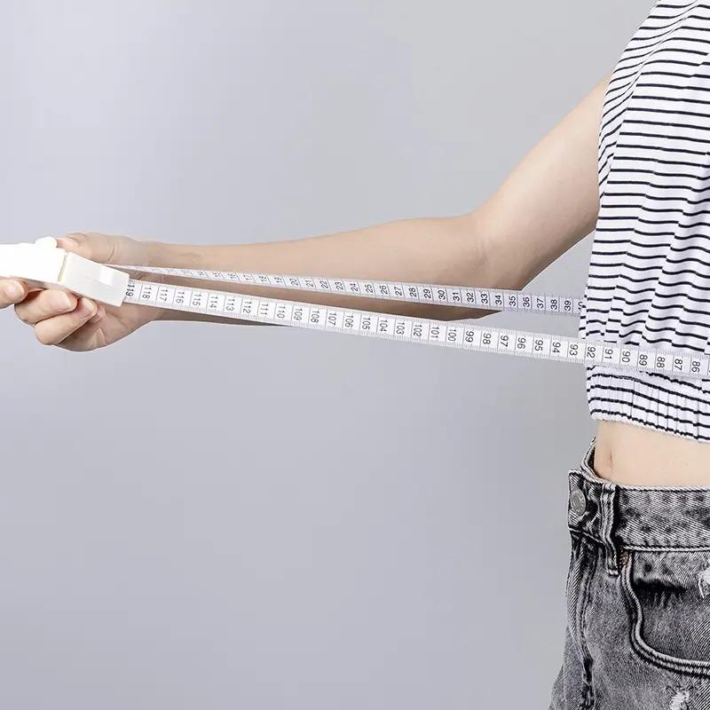 2-in-1 Automatic Tape Measure for Body Sewing - 150cm Fitness Weight Loss & Craft Centimeter Tool Kit