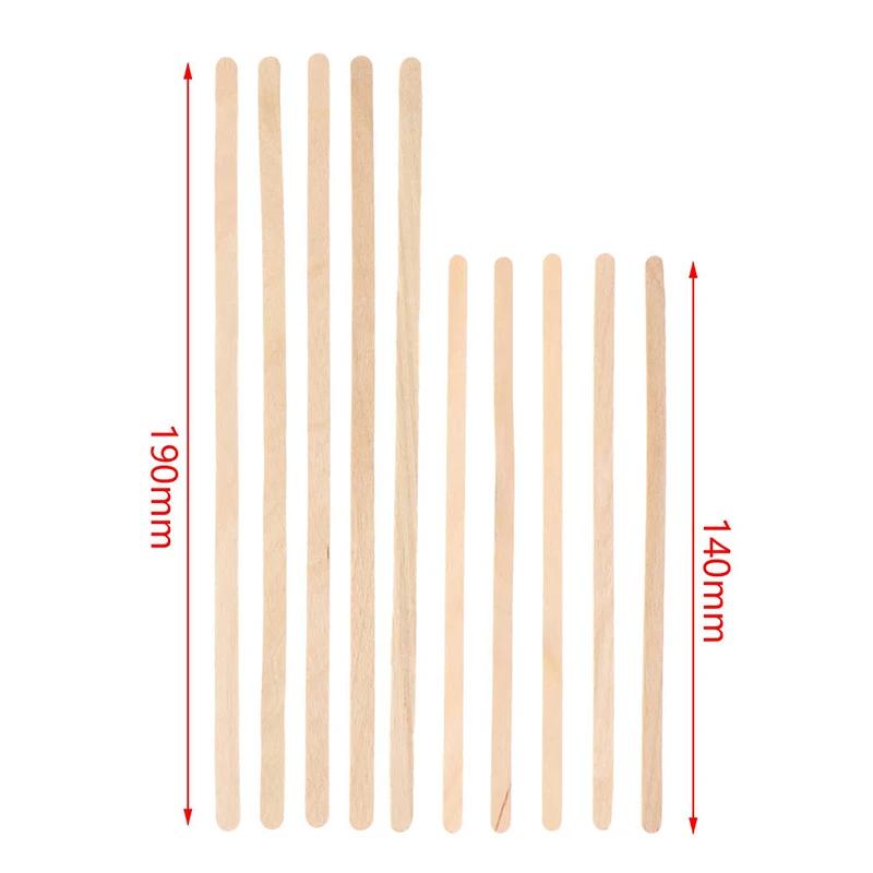 50pcs Disposable Wooden Coffee Stirrers Hot Cold Drinking Stir Beverage Sticks