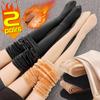 Verdicken Sie Thermo-Strumpfhosen Leggings Damen Winter Fleece Samt Thermo Strümpfe Hohe Taille Elastische Schlank Sexy Durchscheinende Strumpfhosen