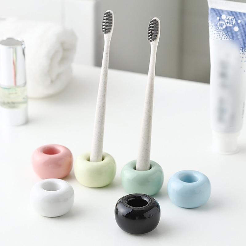 Sales Multifunctional Mini Ceramic Bathroom Shower Toothbrush Holder Storage Rack