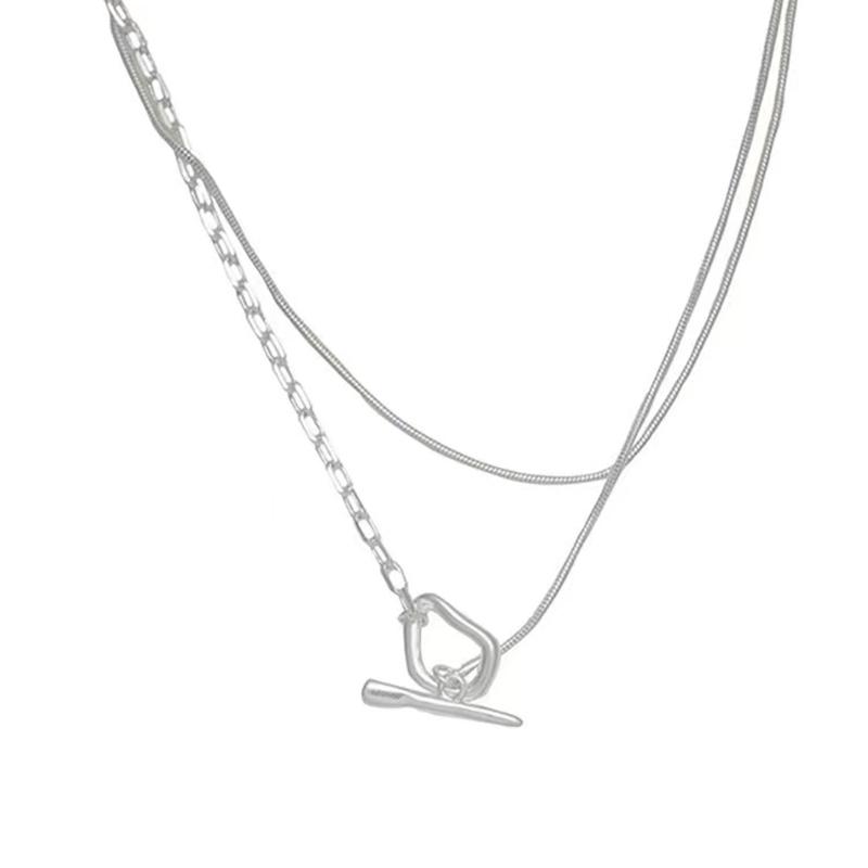 New 925 Silver necklace Personality Charm Simple Style Woman Pendant Choker Birthday Gift for Friends Exquisite Jewelry