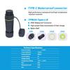1pc/2pcs IP68 Waterproof Cable Type C Female Connectors for Harsh Environment and Quick Installation Outdoor Use