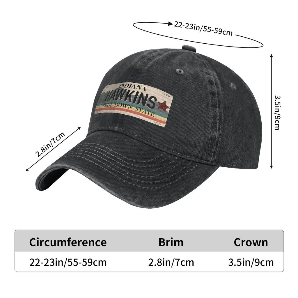 HAWKINS Casual Baseball Cap For Men Women Summer  Running Hippie Trucker Hat Y2k Retro Breathable Baseball Caps