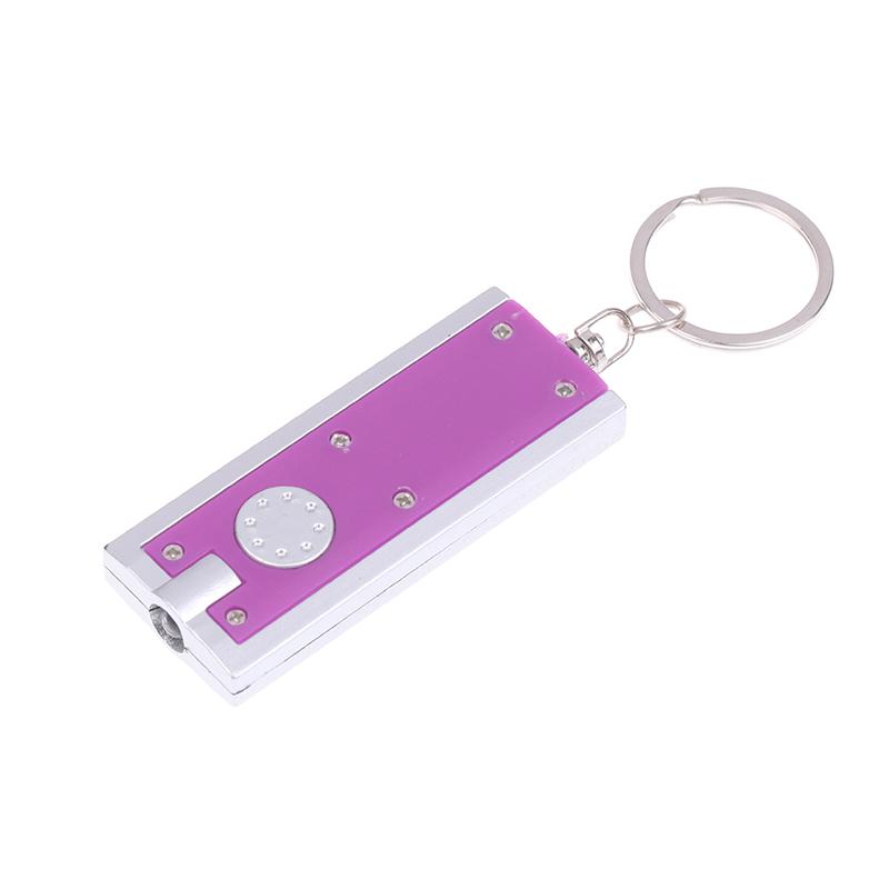 Square Keychain Flashlight Creative Puzzle Game LED Keychain Light Mini Flashlight Pocket Keychain for Keys Backpack Gift