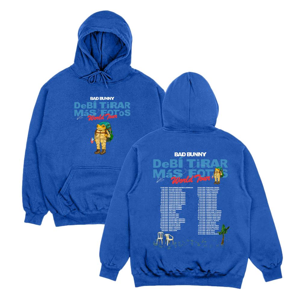 Rapper Bad Bunny Hoodies Debí Tirar Más Fotos Album Tour 2026 Graphic Pullover Men Women Fleece Pullover Fall Fashion Sweatshirt