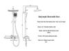 Lyxigt Regnduschhuvud i Helkoppar med Stor Förvaring och Justerbar Temperaturkontroll