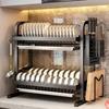 Sturdy Durable Material Multi-layer Dish Drying Rack  Daily Kitchen Use