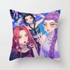 New K-Pop Demon Hunter Girl Group Animation Throw Pillow Peripheral Animation Printed Throw Pillow Game Chair Cushion Home Cushion