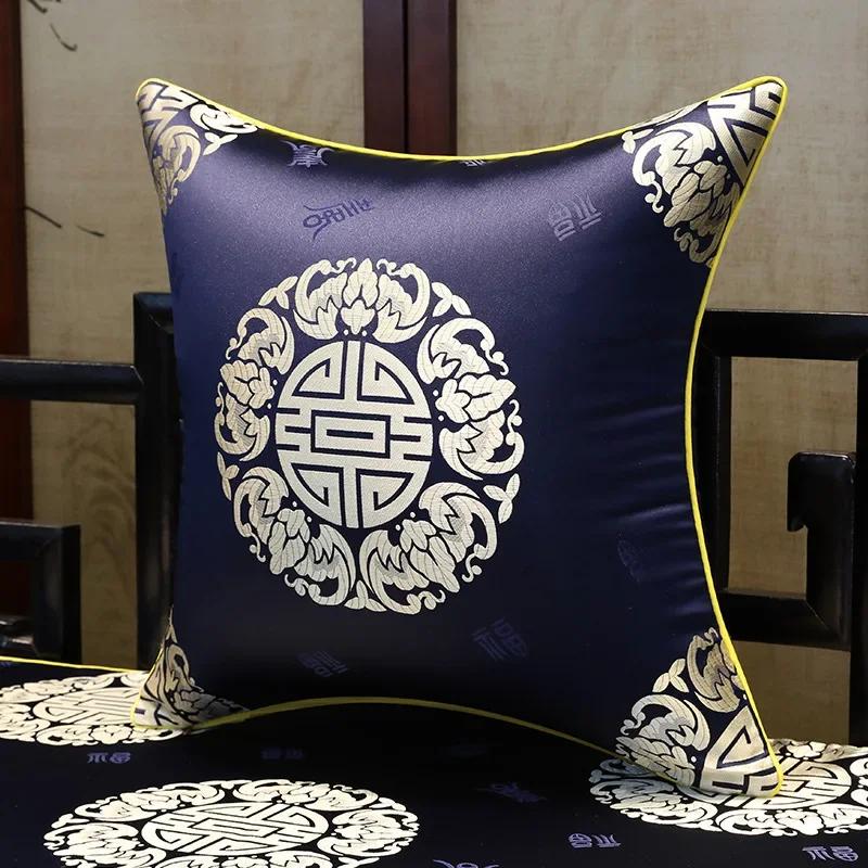 35x50cm/45x45cm Jacquard Plant Bamboo Cushion Cover Chinese Light Luxury Tassels Pillow Covers Decorative Green Black Home Decor