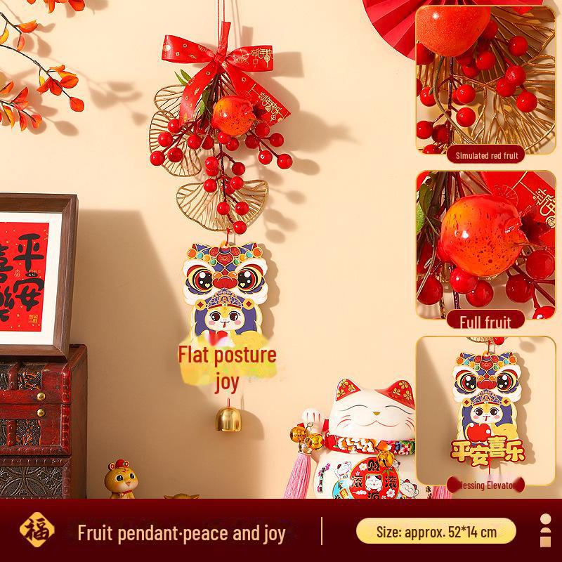 Fortune Fruit Pendant: Snake Year Spring Festival Decoration for Living Room
