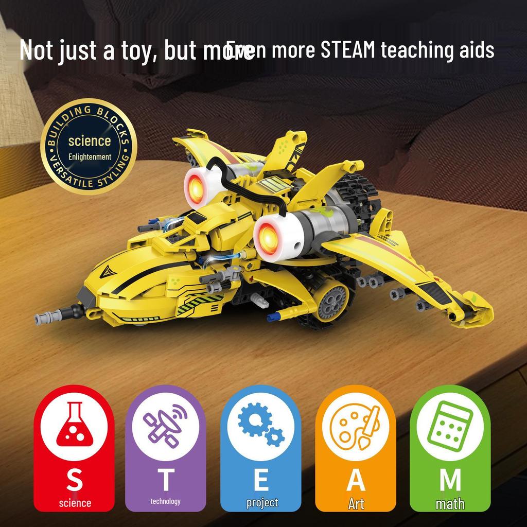 5-in-1 Electric Remote-Control Transformer Robot Building Kit