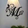 Metal Wall Art Letter Decor Abstract Valentine Gift Home Elegant