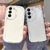 Transparent Curly Wave Soft TPU Case for For Samsung Galaxy S26 S25 S24 FE S22 S23 Plus Ultra A17 A37 A57 A16 A56 A36 A55 A15 Cover