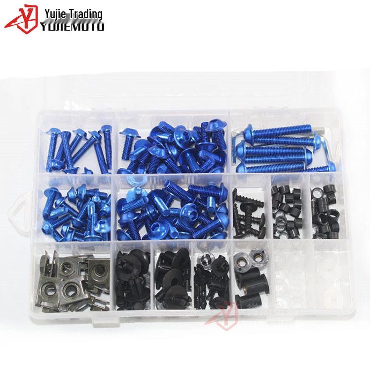 Honda Motorcycle Universal Fairing Windshield Bolt Kit - Multicolor Screws