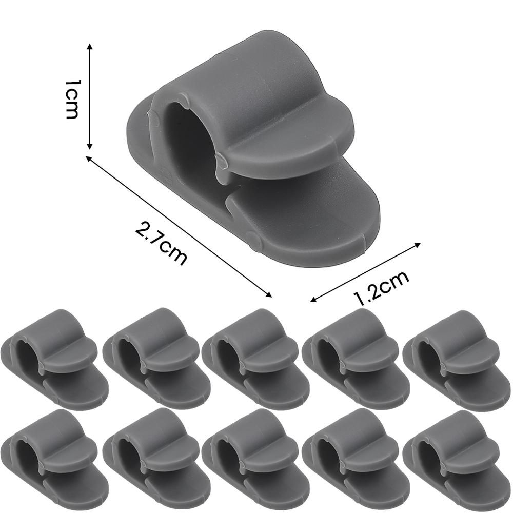 5/100 de bucăți Clipuri de cablu autoadezive Suport de suspendare pentru șir de lumină de perete Organizator de cabluri de sârmă pentru depozitarea mașinii de acasă, birou, clemă fixă