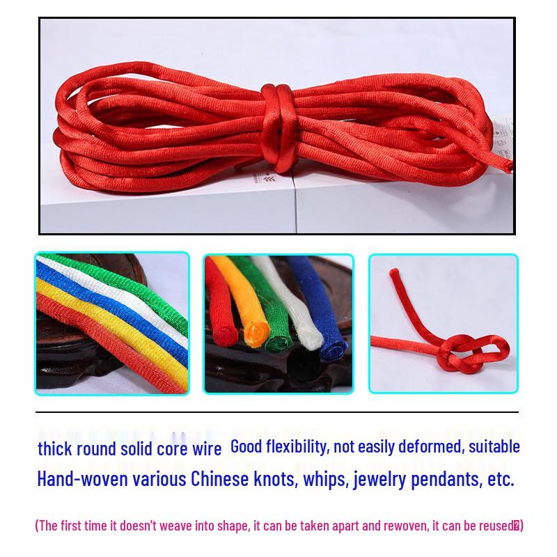 Red Chinese Knot Weaving Cord
