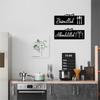 2Pcs/set Ethnic Style Acrylic Mirror Sticker Start With Bismillah End With Alhamdulillah Holiday Home Decors Wall Decals