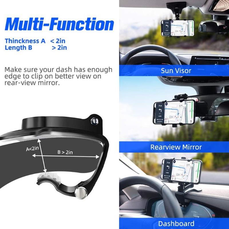 Car Phone Holder Stand Universal Dashboard Car Clip Mount GPS Bracket Car Mobile Phone Support In Car For iPhone Samsung Xiaomi