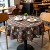 Kitchen Dining Table Living Room Home Use Cotton Fabric Round Tablecloth