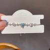 Heart Shaped Jewelry Bracelet With Cubic Zirconia And Silver Finish For Women Gift