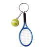 1 st Simulering Mini Tennisracket Boll Nyckelring Hänge Bärbar Tennisformad Väska Nyckelring Tillbehör Gåva