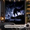 Personalized Wall Tapestry,Solo Leveling Custom Printed Name, Fabric Wall Art For Indoor Room Backdrop