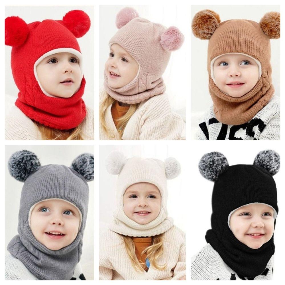 4 In1 Children Windproof Hooded Hat Coldproof Kids Windproof Hat  Autumn Winter
