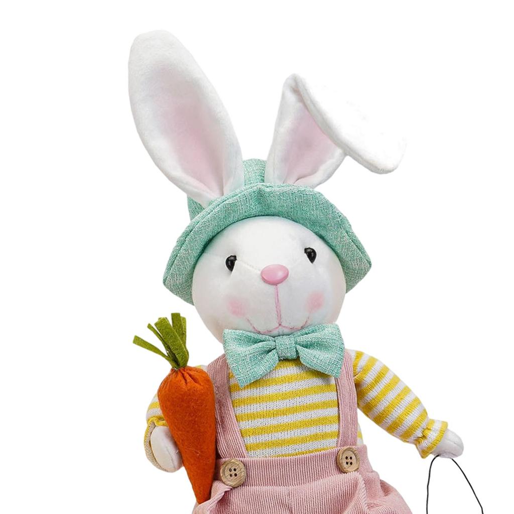 Easter Bunny Animal Toy Easter Sculpture Easter Party Decoration Realistic Easter Figures for Kitchen Office