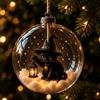 Dropshipping HQ New Halloween Glowing Transparent Sphere Decoration 8cm Cartoon Plastic Hot-Selling Christmas Ball Novelty Gifts