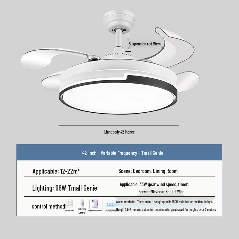 2026 New Model Flush Mount Ceiling Fan with Integrated Light for Living, Dining & Bedroom