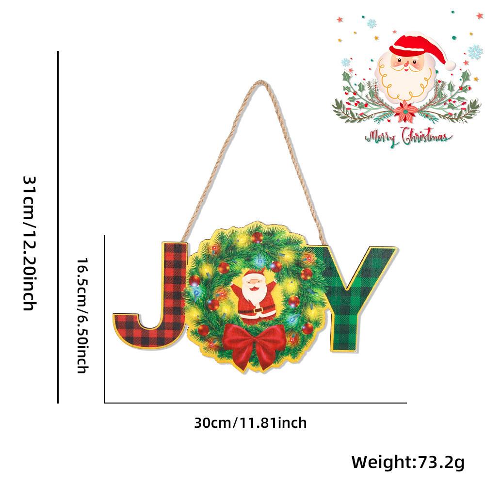 

Charming Wooden Christmas Plaque Decorations For Festive Party Atmosphere And Joyful Celebrations JOY