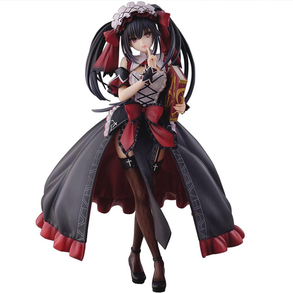 Anime Tokisaki Kurumi Figure Cute Kurumi Tokisaki Action Figure Loli Girl Statue Pvc Model Car Decor Collection Toy Boys Gifts