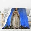 Custom Virgin Mary Of Guadalupe Blanket Soft Fleece Spring Warm Flannel Mexico Catholic Saint Throw Blankets Bedroom Bedspread